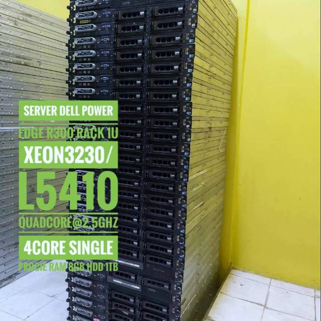 Server Dell R300 Rackmount 1U Xeon Quad Core Murah Siap Kerja 24 Jam