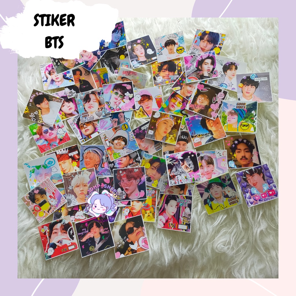 [54 pcs] stiker BTS fancy astetik aesthetic deco ala sellkor