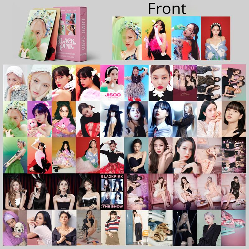 54pcs KPOP BLACKPINK Lomo Cards 2021 season greeting Photocard Lisa Jennie