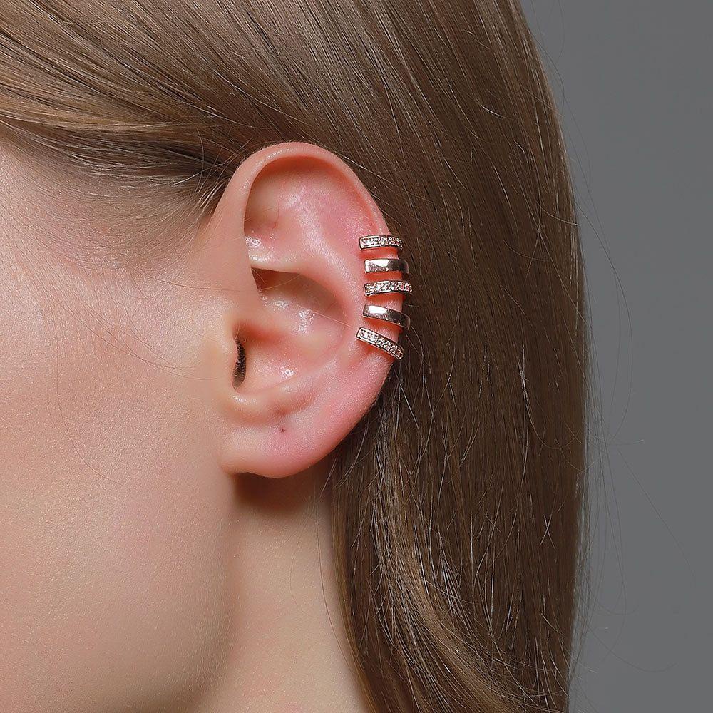 Lily Claw Earrings Cuff Fashion Hadiah Wanita Pria Tanpa Tindik Anting Tragus