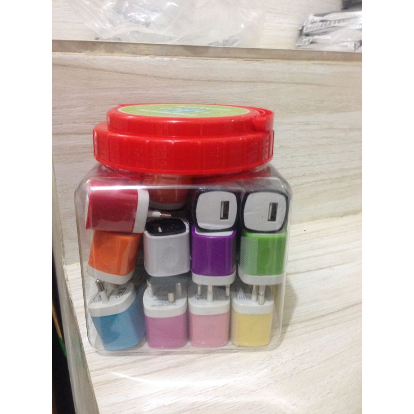 Kepala charger toples 1usb max outout 1a isi 45pc