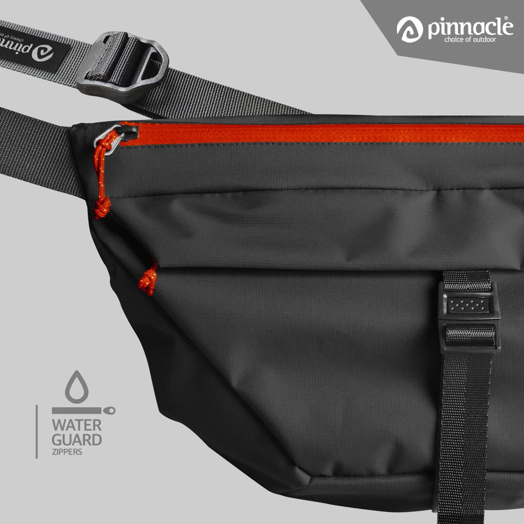 Pinnacle Hexa Pack - Black Zip Red (SlingBag)