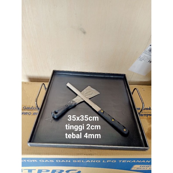 Wajan kotak baja 35cm