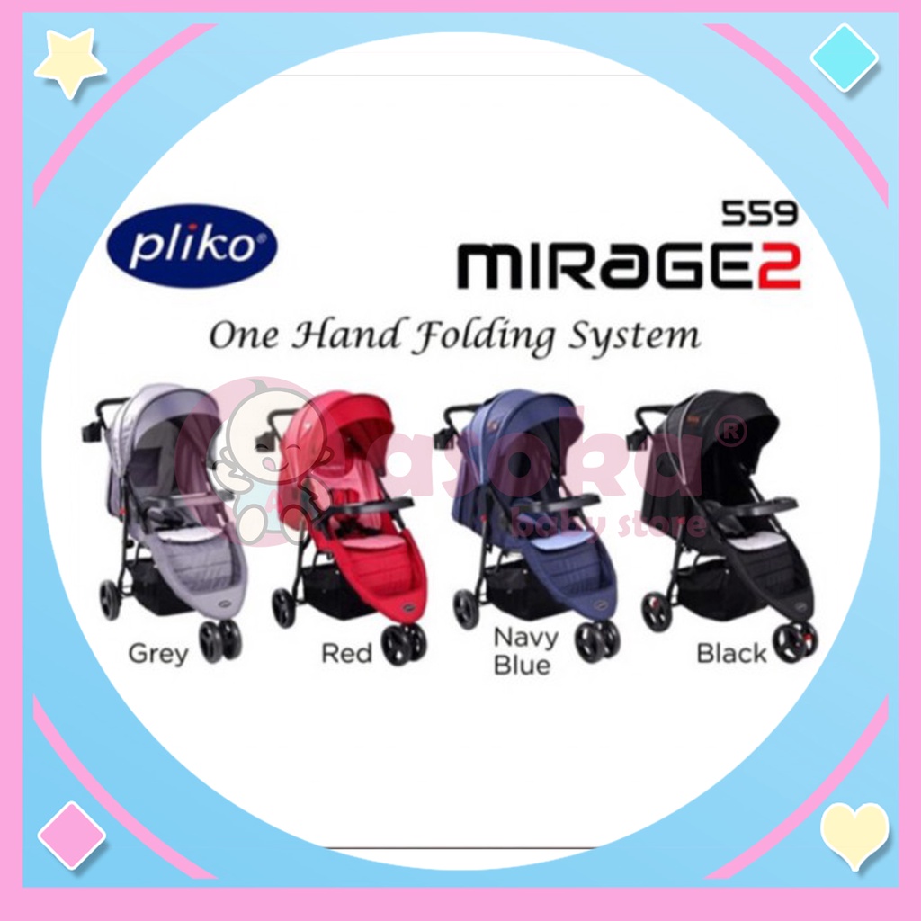 Stroller Pliko Mirage 559 - Kereta Dorong Bayi ASOKA