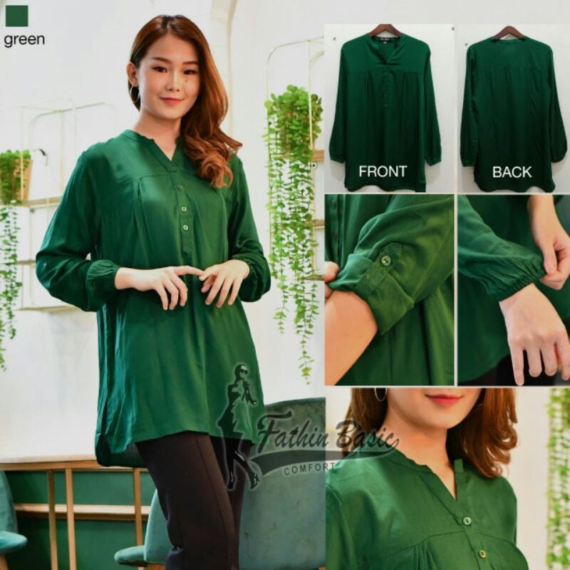 Blouse Polos Rayon / Blouse Katun Rayon / Blouse / Blouse Rayon / Blouse Rayon Wanita / Blouse Polos