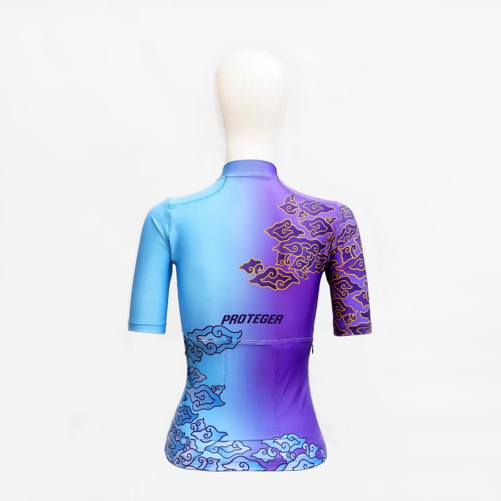 Proteger Women Jersey sepeda road bike Batik Patern