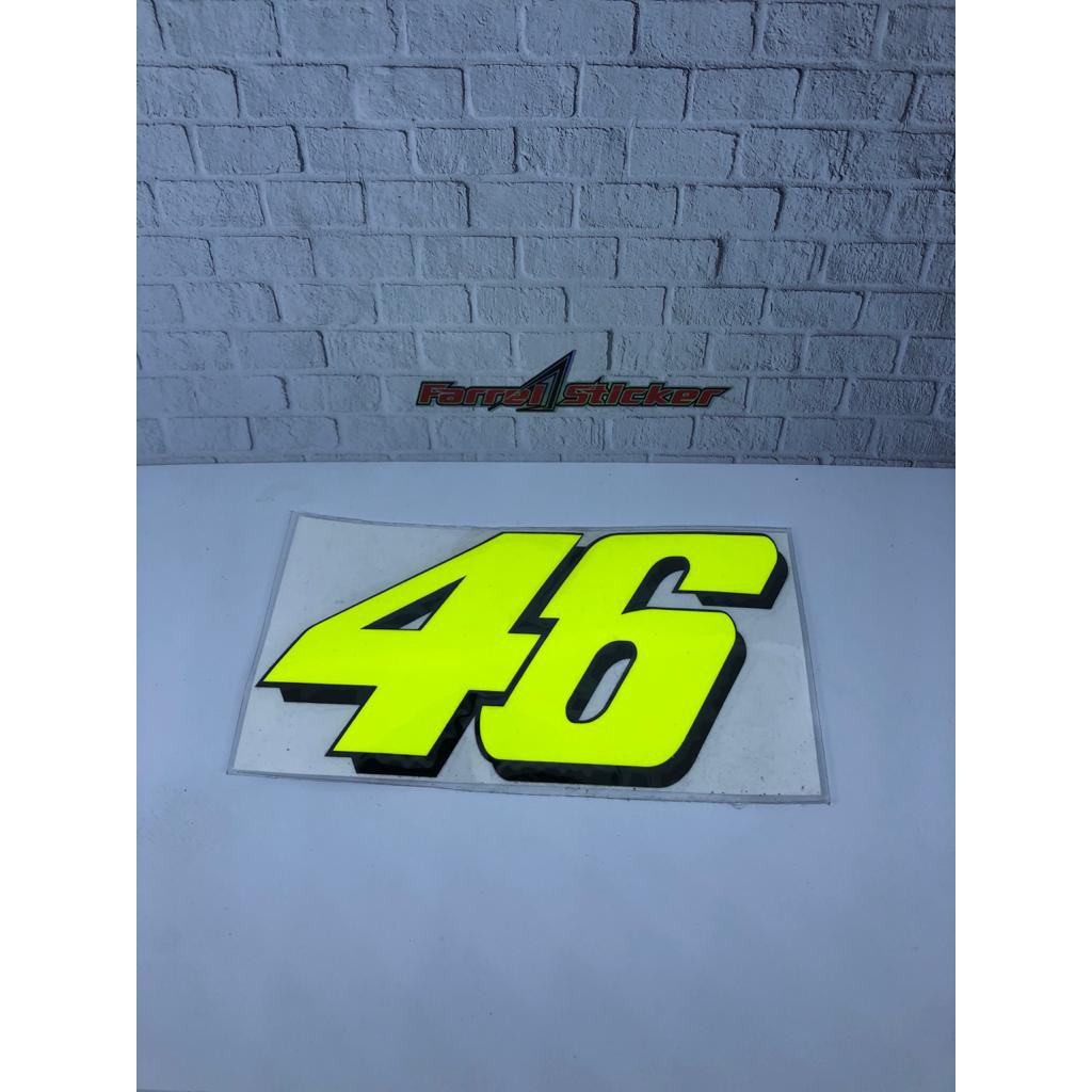 stiker nomor sticker 46 Rossi besar