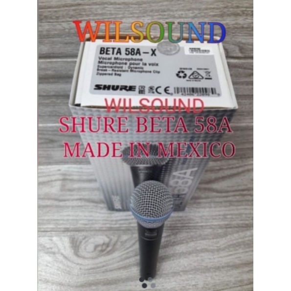 MIC KABEL SHURE BETA 58A ORIGINAL MADE IN MEXICO
