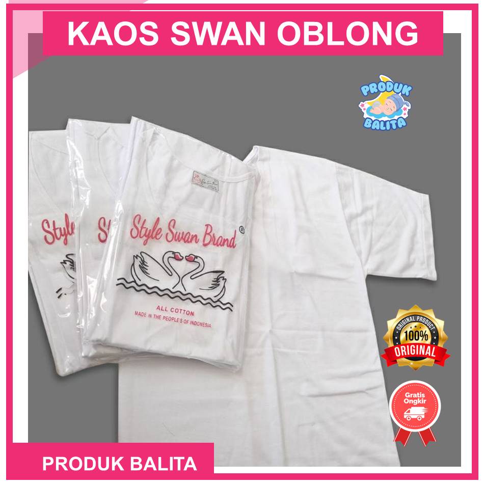 Kaos Swan Brand Original Kaos Oblong Swan Kaos Dalaman Laki-laki Pria Polos Terlaris