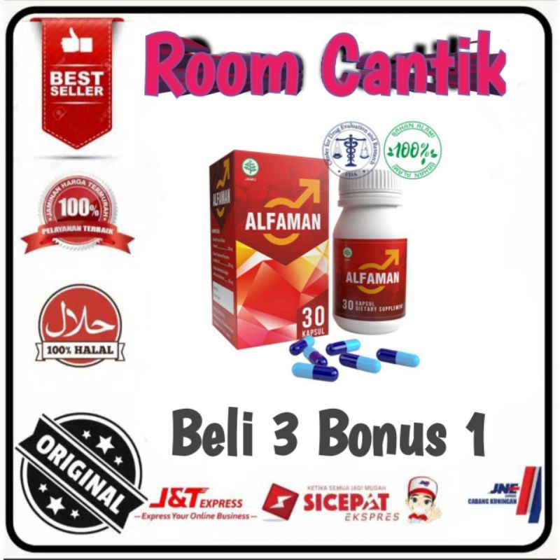 Alfaman Kapsul 100% Original Isi 30 Kapsul Untuk Stamina Pria Asli
