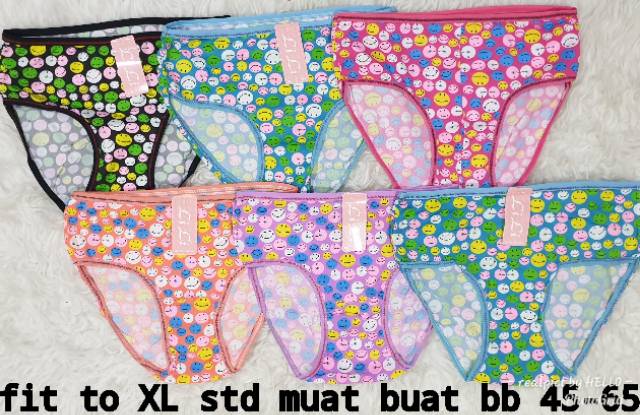 GROSIR UNDIES MOTIF GAMBAR UK XL/UNDIES