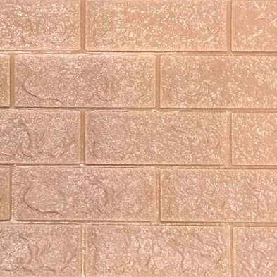 ⭐Gogoland⭐ Wallpaper Dinding Foam 3D / Stiker Wallpaper Dinding Mini Dekorasi / Wallpaper 3D R461-COKLAT MUDA