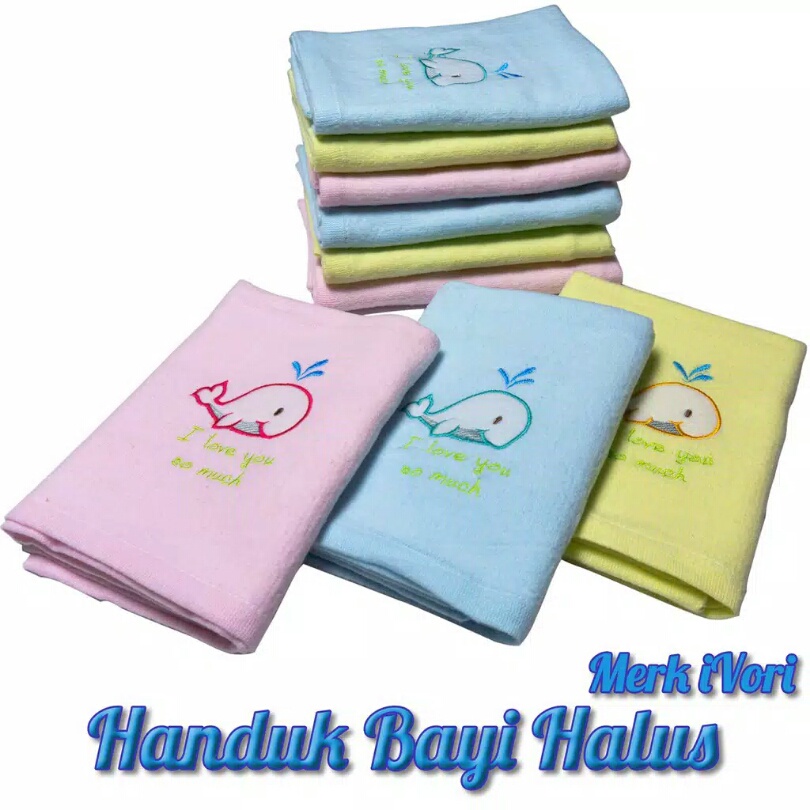 Handuk Bayi Lembut Ivory Halus Jumbo 110 x 60 cm