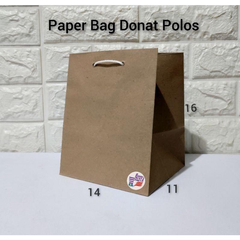 

Paper bag donat polos (14x11x16)