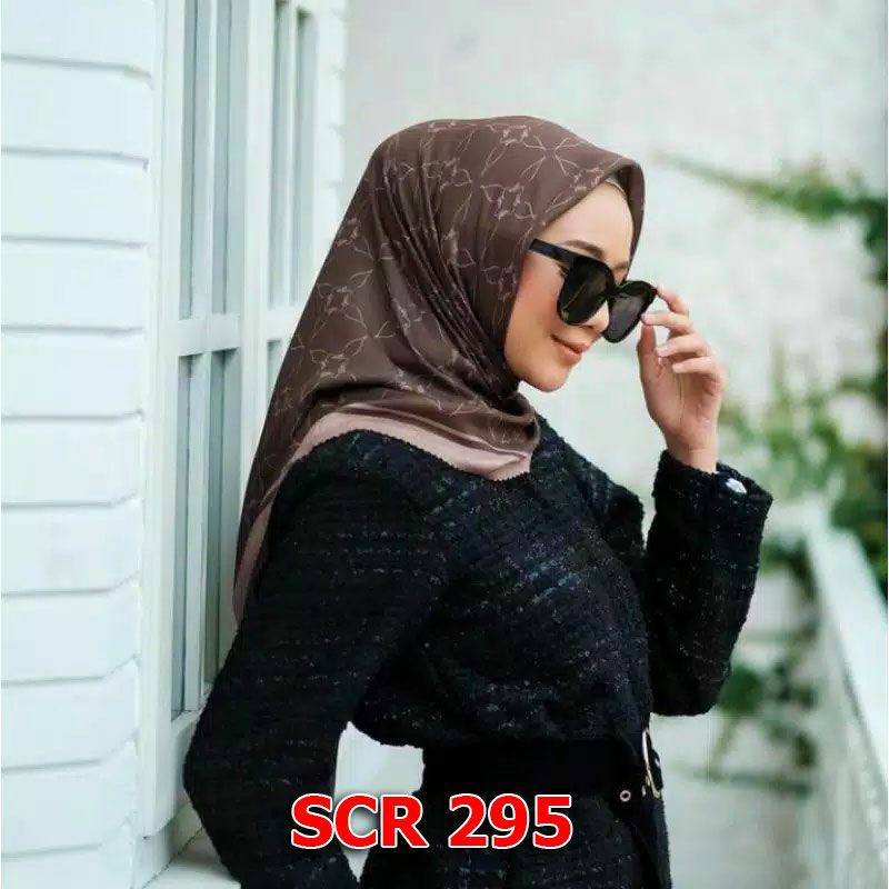 Scarf Hijab Segi Empat Jilbab Square Motif Terbaru Bahan Voal Part 1