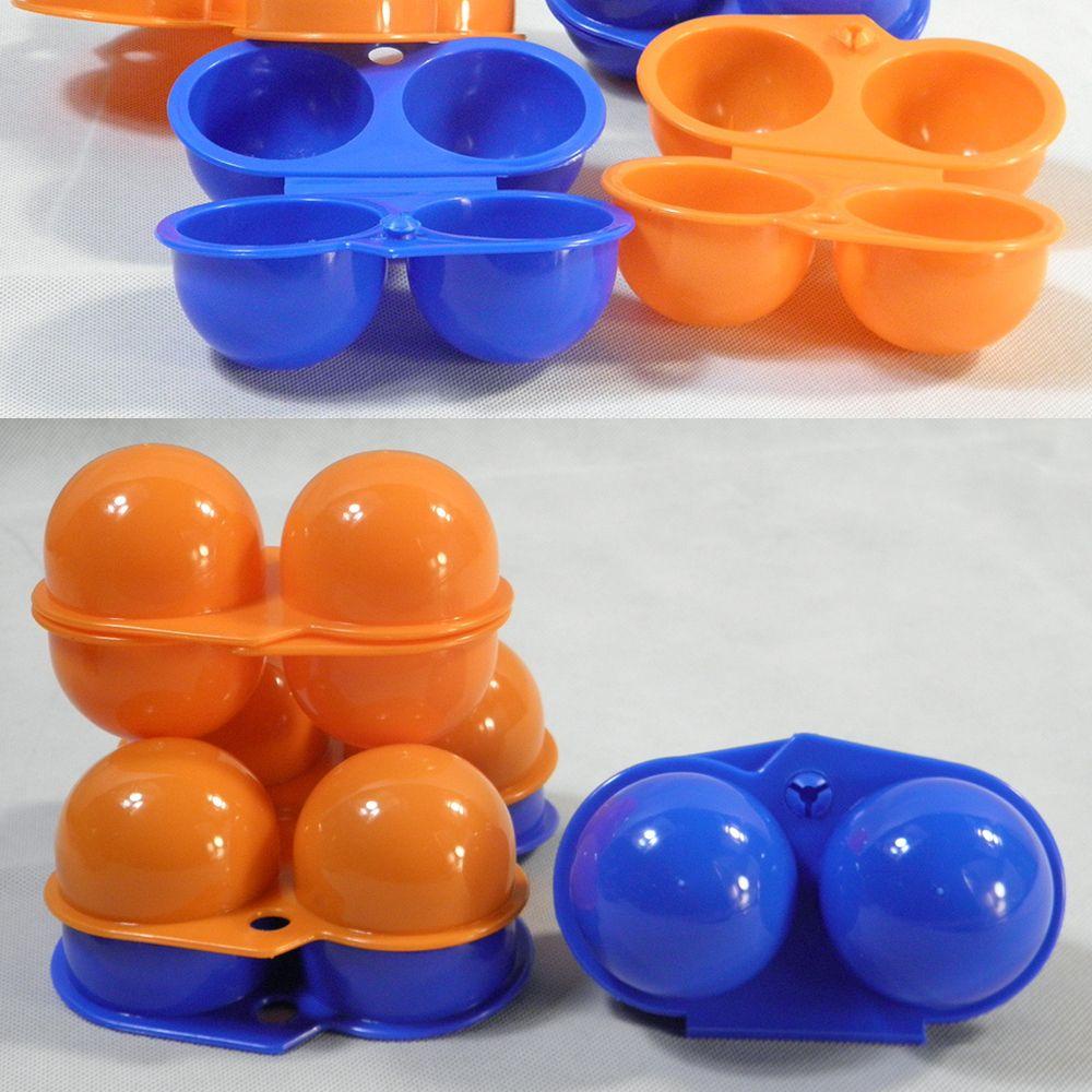 R-FLOWER 2/4kisi Kotak Penyimpanan Telur Wadah Tempat Piknik Egg Tray