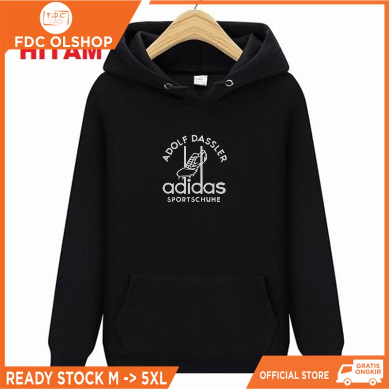 Jaket Pria BIG SIZE S,M,L,XL,2XL,3XL,4XL,5XL Tracktop Firebird pria - Hitam Strep putih FLECE