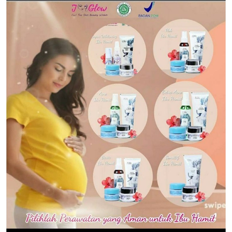 Jglow PAKET IBU HAMIL (100% AMAN DAN BPOM)AMPUH MENCERAHKAN WAJAH BUMIL