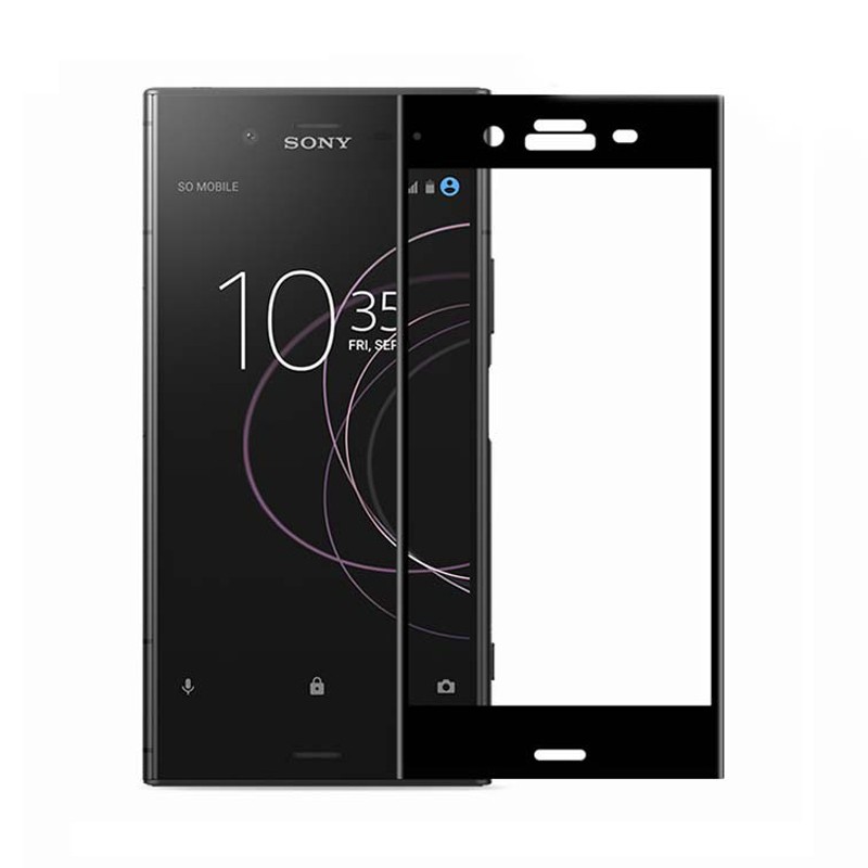 Grace Sony Xperia XZ1 / F8342 - 2.5D Full Screen Tempered Glass - Lis Hitam