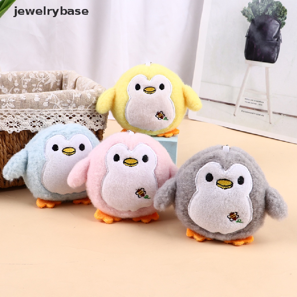 (jewelrybase) Gantungan Kunci Boneka Penguin Bahan Plush Ukuran 9cm