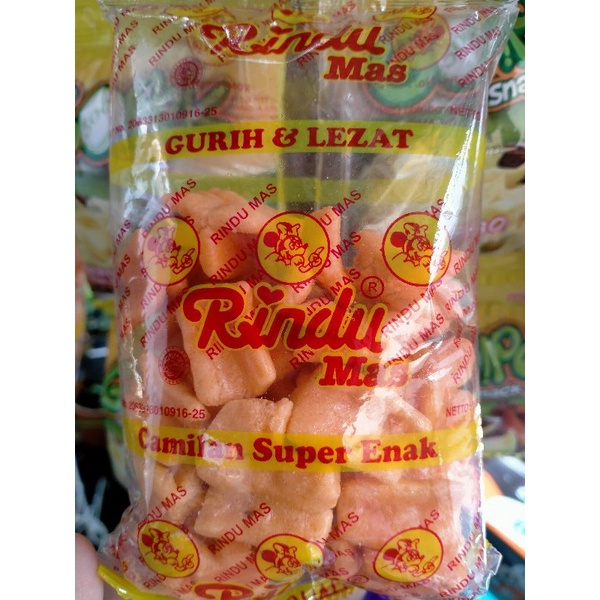 

Kerupuk Rindu Jadul berat 15 gram