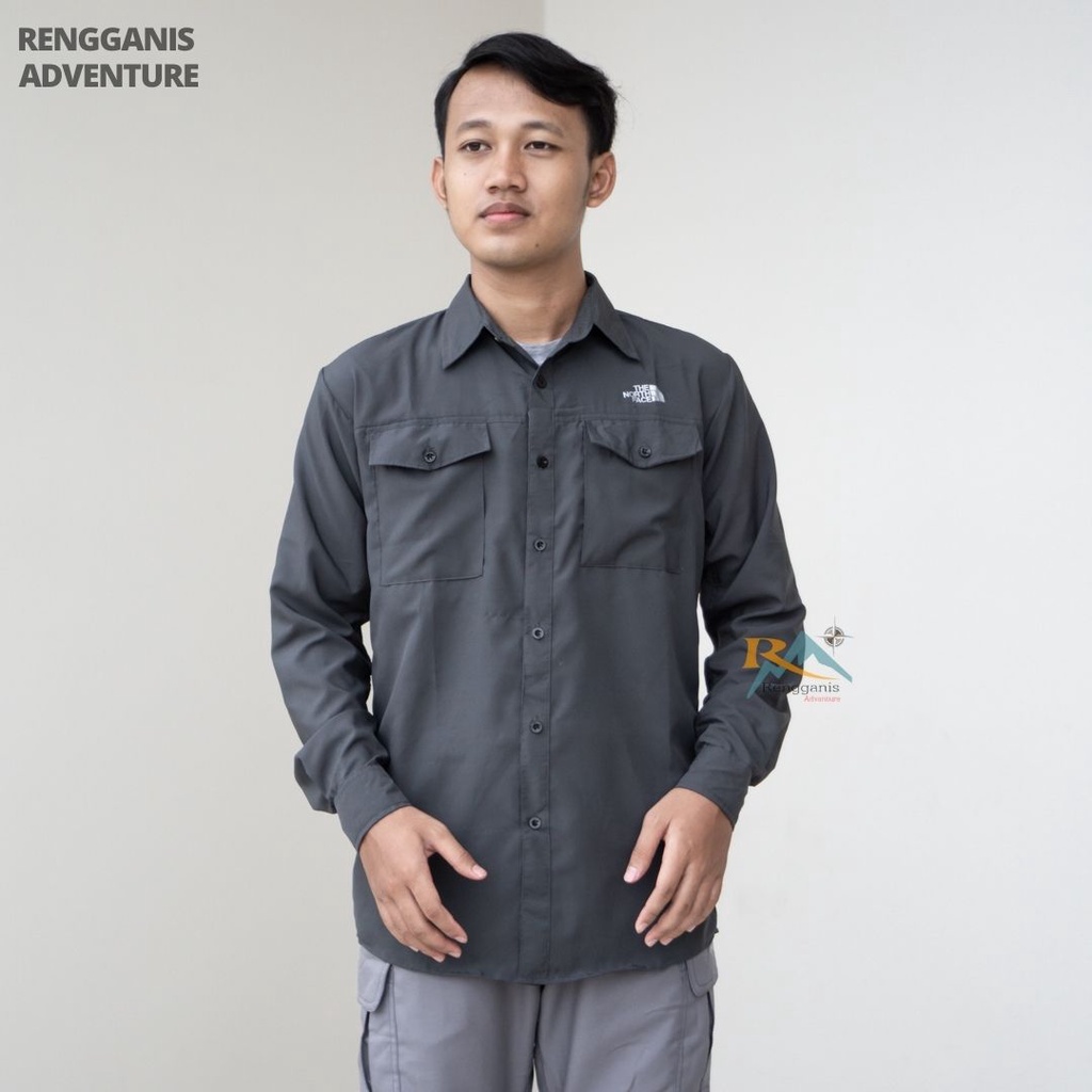 (PROMO DISKON) BAJU LAPANGAN KEMEJA LENGAN PANJANG KEMEJA OUTDOOR LOKAL GUNUNG FORMAL