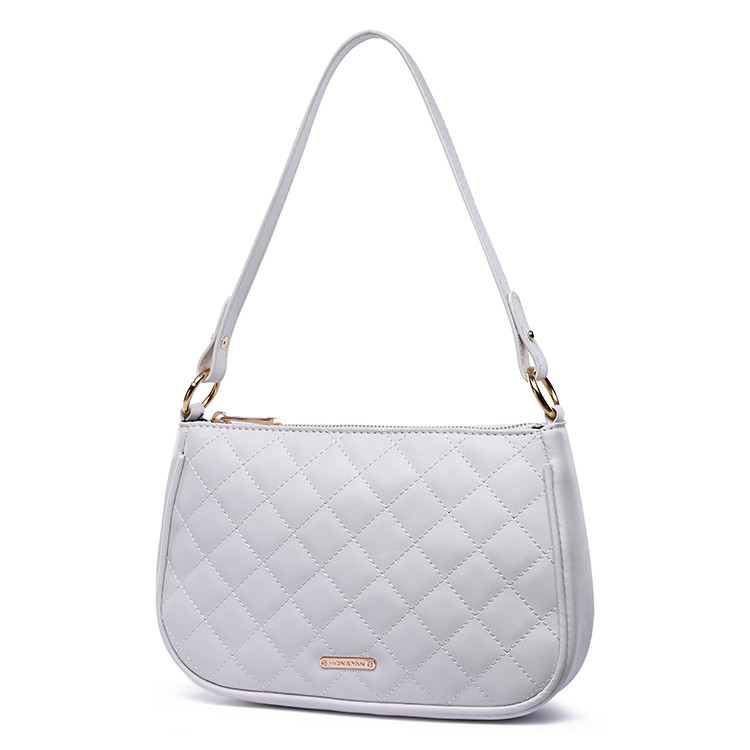 [HONYAN] Tas Vintage Bag Wanita 2 Tali Korean Selempang Original - Sophie Vintage Shoulder Bag-White