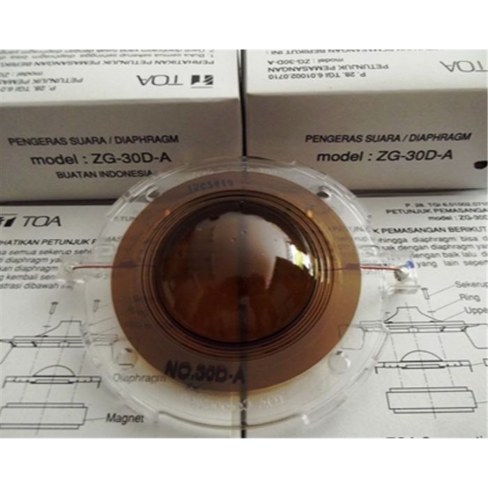 SPOOL SPULL SPUL CORONG TOA ZG-30D-A ORIGINAL DIAPHRAGM