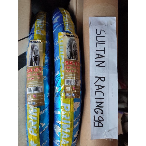 Ban Primax SK 01 Sepasang 50/90-17+60/80-17 SK01 Ring 17 (2 biji)