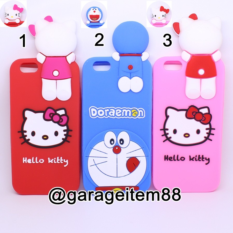 Xiaomi Redmi 3s 3 Pro Peeking Case 3D Doraemon Hello Kitty Silikon