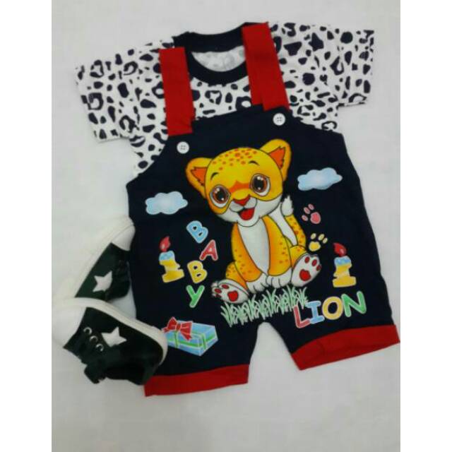 Setelan bayi kodok lucu lion  &amp; Sepatu Casual anak-anak uk.3bln- 1 1/2tahun