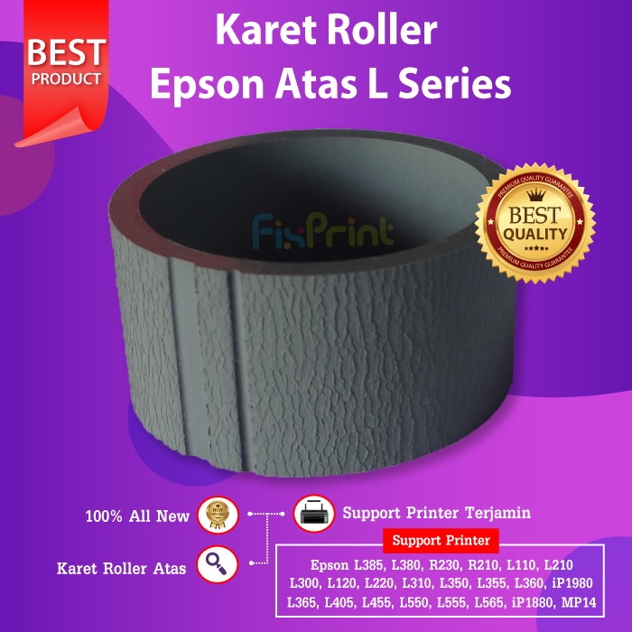 Karet ASF Atas Bawah Epson L121 L120 L550 L565 L555 Roller Printer R230 L110 L300 L310 L350 L360