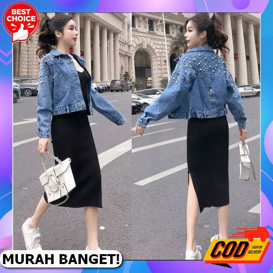 Today Sell C&R_Collection [M L Xl] - Dream Jacket / Jaket Jeans Wanita / Jaket Jeans Oversized / Jak