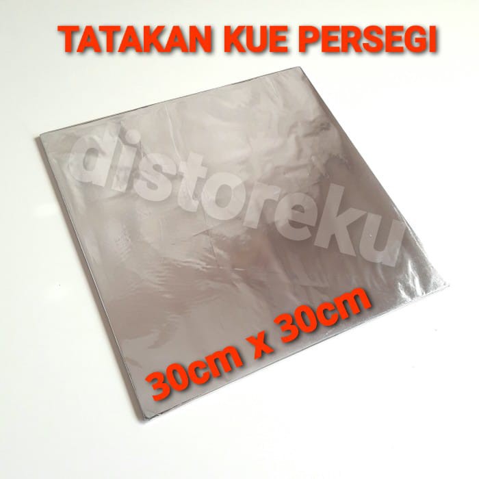 ALAS PAPAN TRIPLEK KUE TART uk.30x30cm TRIPLEKS TATAKAN KAYU BULAT