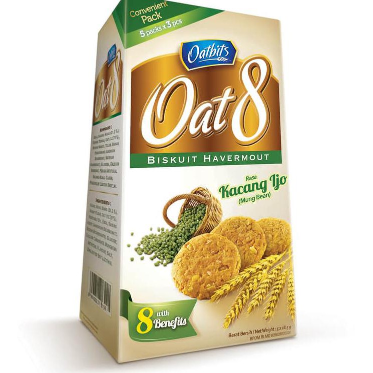 

PROMO Murahh Oatbits Oat 8 Mung Bean Box (5x28.5 gram) best seller