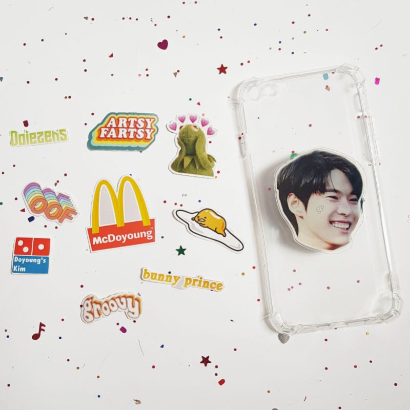 

CASE HP KPOP TUMBLR SET (Anticrack + Griptok + Sticker) [BISA REQUEST]