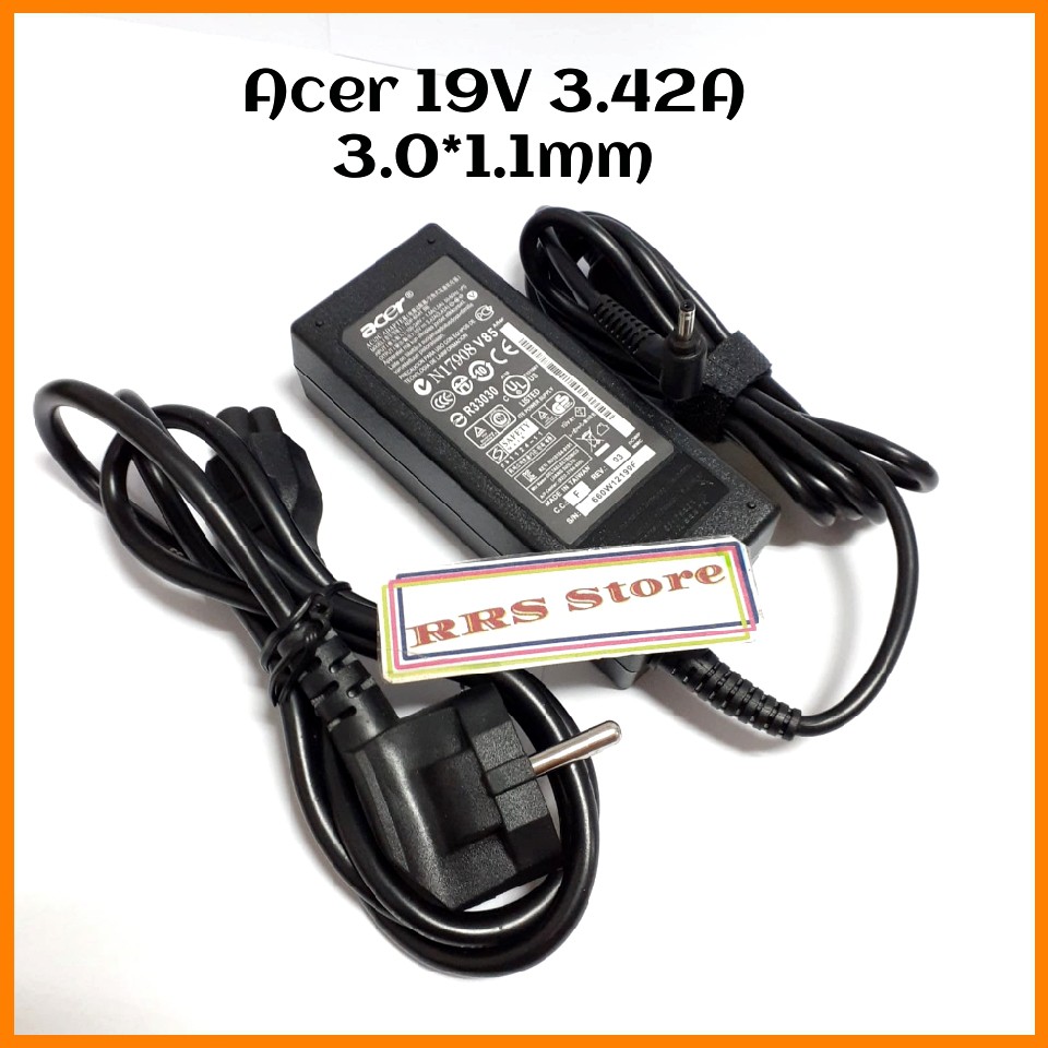 ACER 19V 3.42A 3.0mm 65W AC DC Charger Acer Cloudbook 1-131 1-431 1-431M 1-132 R11 C738T SF314-51 SF