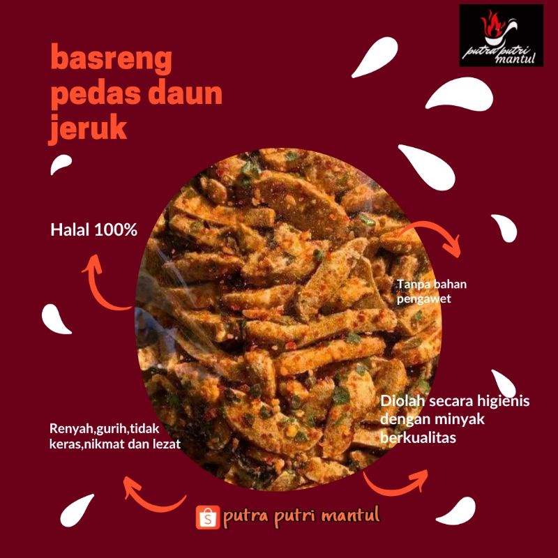 

basreng viral / pedas daun jeruk bumbu melimpah