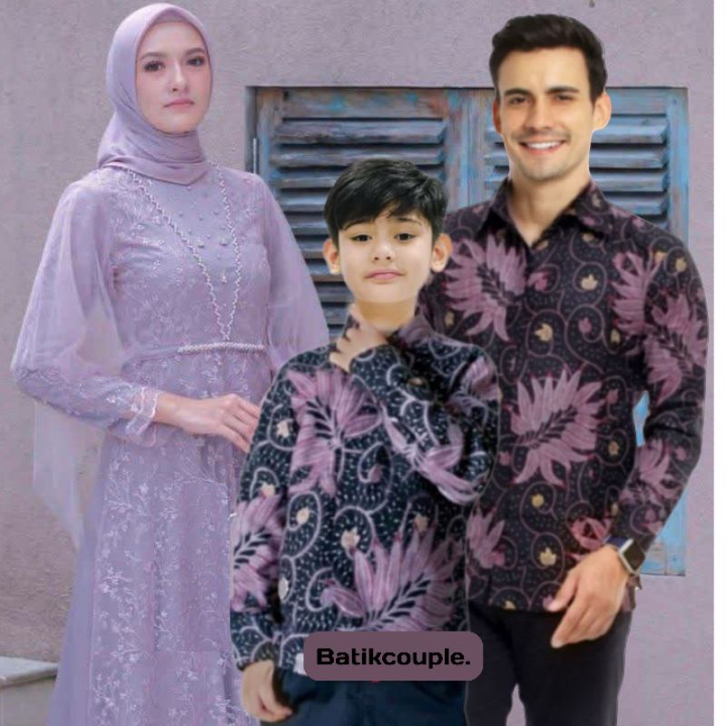 Batik couple moderen batik couple family gamis brukat gamis muslim