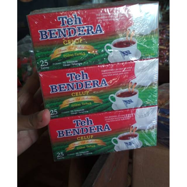 

READY , teh bendera celup isi 25kantong