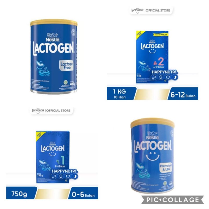 Jual LACTOGEN 1 / 2 / Lactose Free / Premature & LBW Susu Formula Plain