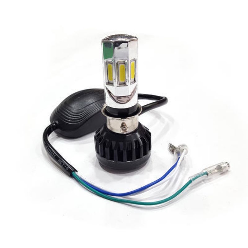 LAMPU DEPAN LED MOTOR MOBIL 12 VOLT 6 SISI + KIPAS UNIVERSAL