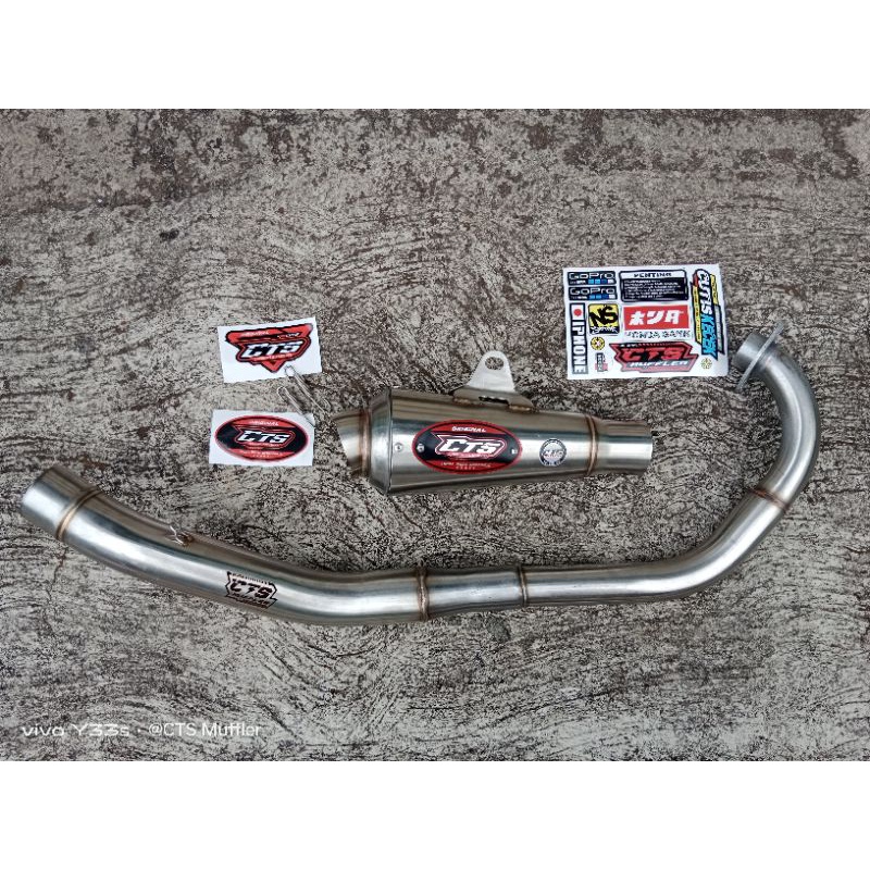 KNALPOT satria fu ORIGINAL CTS MUFFLER kualitas mantap