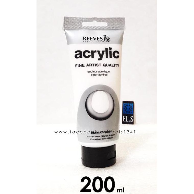 

Reeves Acrylic 200 Ml - Titanium White Best Seller