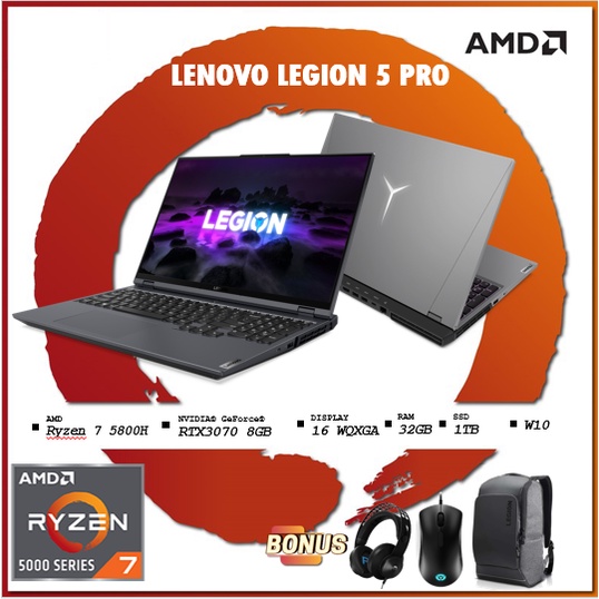 LENOVO LEGION 5 PRO 16 RYZEN 7 5800 RAM 32GB 1TBSSD RTX3070 8GB -BGID