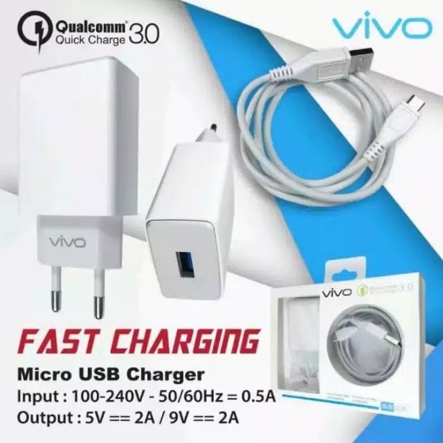 CHARGER ORIGINAL VIVO FAST CHARGING Qualcom 3.0Ampere [GARANSI]