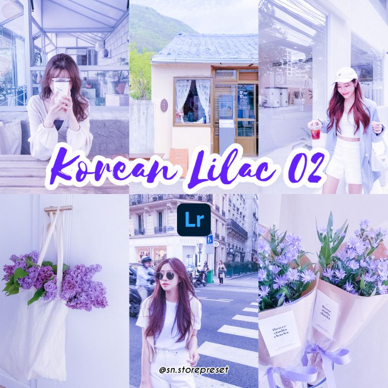 PRESET LIGHTROOM PREMIUM KOREAN LILAC 2 (IOS dan Android)