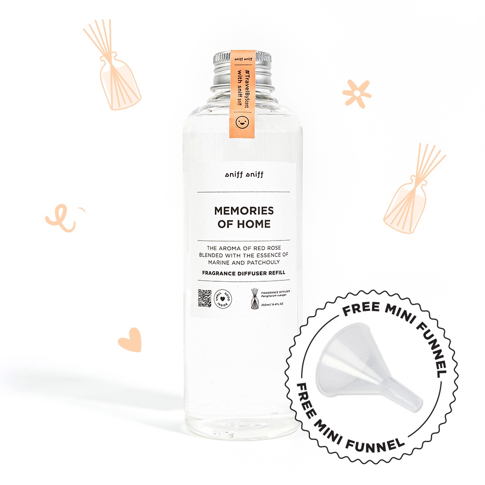 REFILL REED DIFFUSER 250ml - pengharum kamar/ruangan sniff sniff-Home