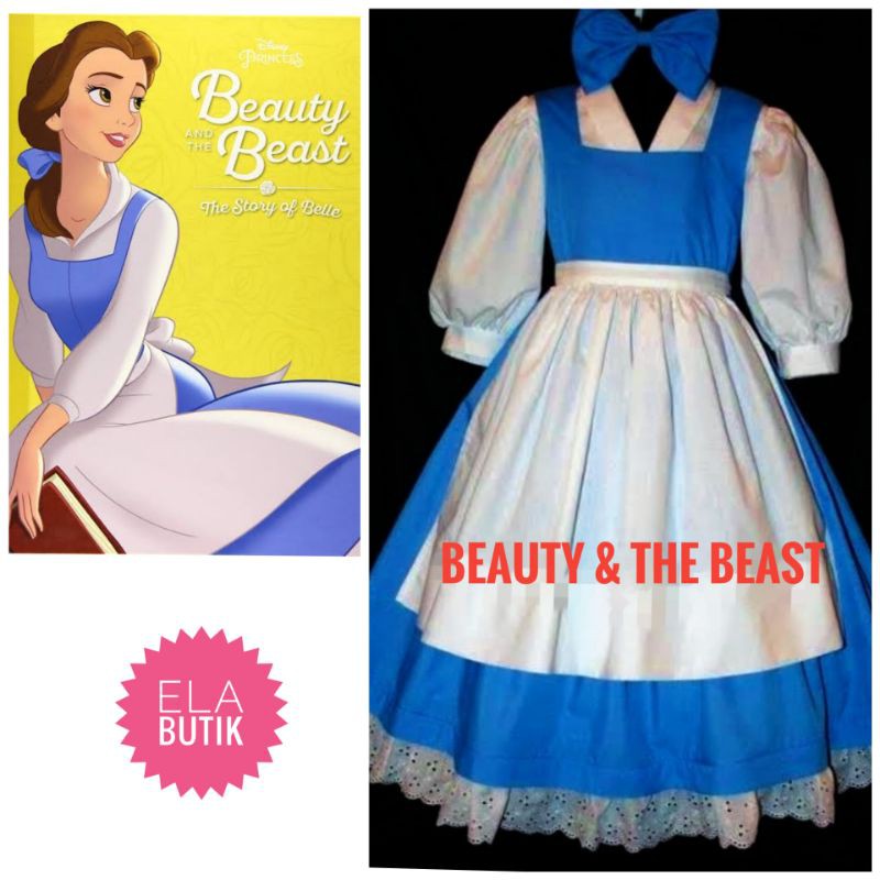 kostum princess dewasa-belle-beauty and the beast -kostum disney