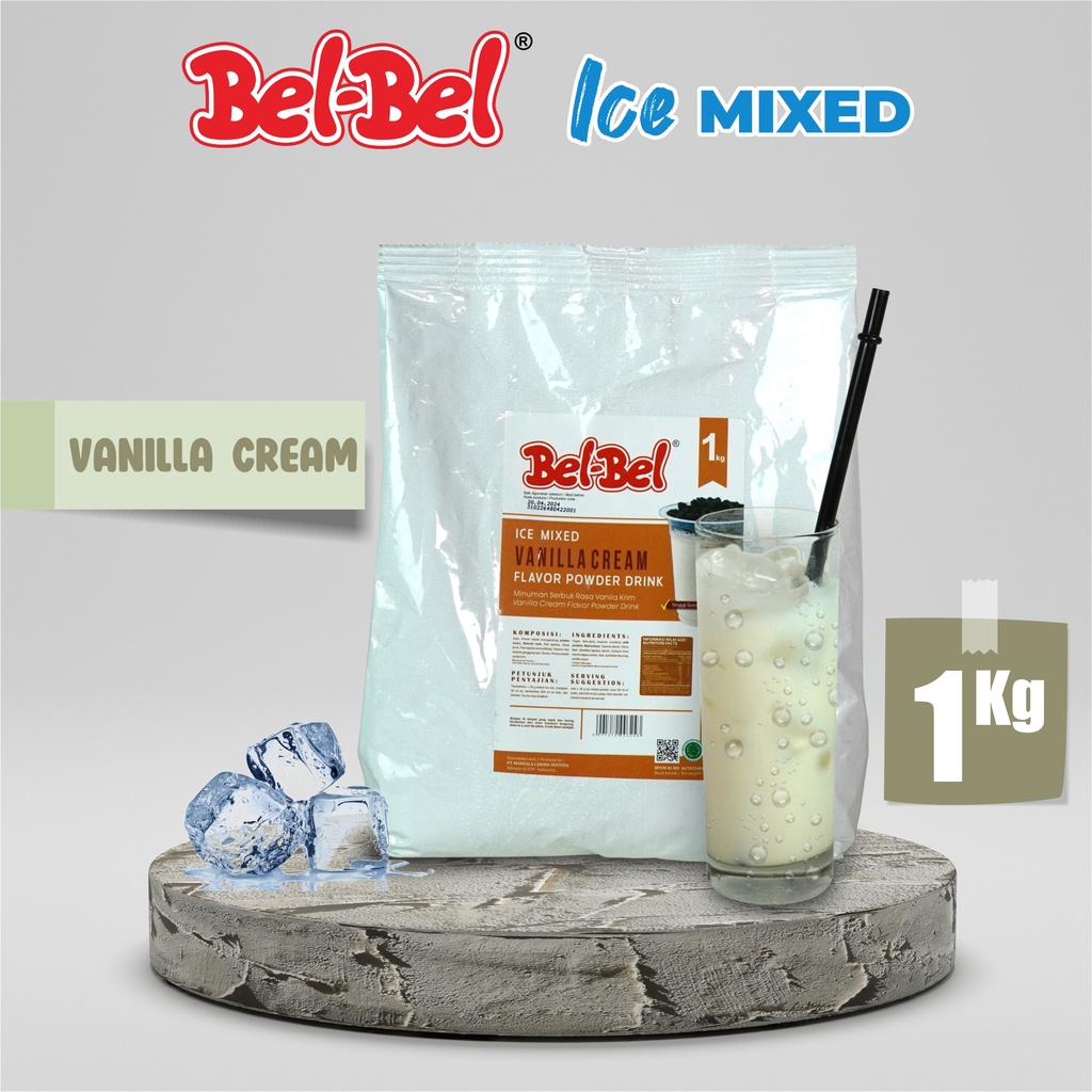 

Milkshake Vanila Cream | Bubuk Minuman Milkshake Rasa Vanila Cream | Milkshake Powder 1 Kg Halal | BPOM